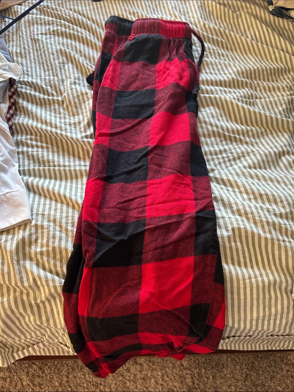 Old Navy Red and Black Plaid Lounge Pants